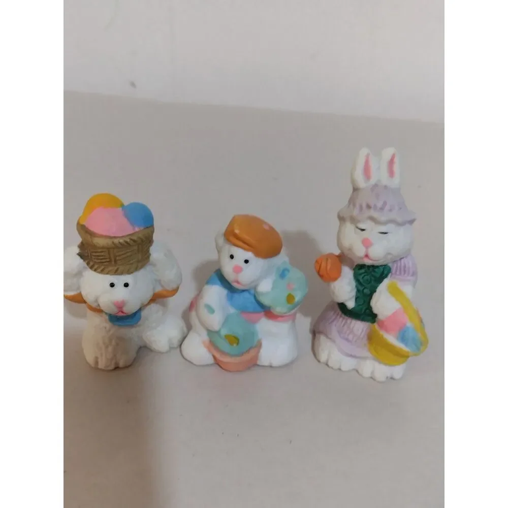 Vintage Easter Ceramic Figurines set of 3